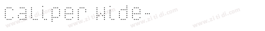 Caliper Wide字体转换